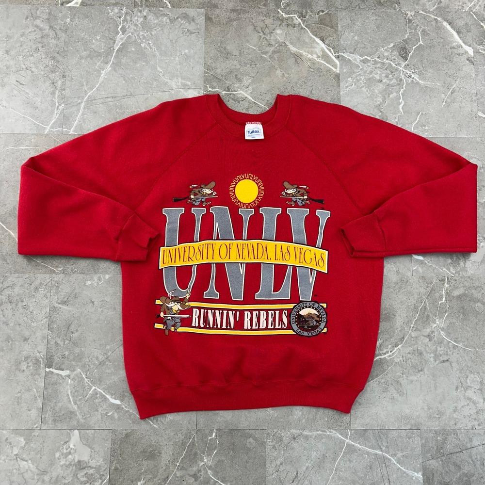 90s Vintage UNLV Runnin Rebels Sweatshirt Mens Large Las Vegas Graphic Crewneck
